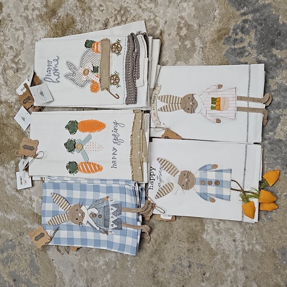 Spring/Easter themed hand towels
